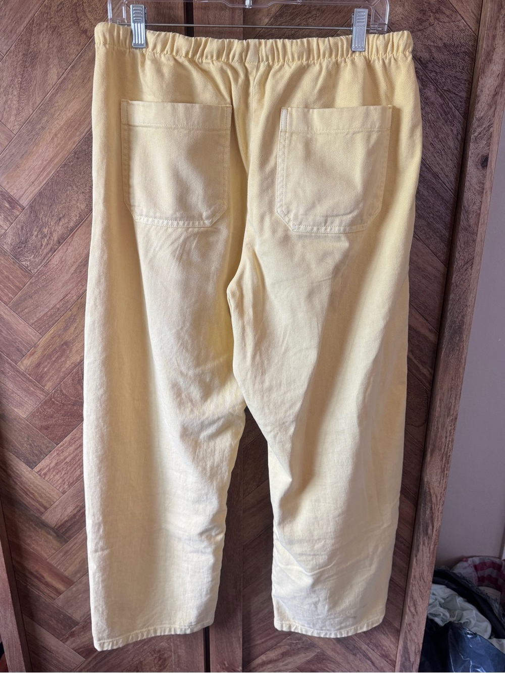 GAP Easy Double-Knee Barrel Pants Yellow - Picture 3 of 6